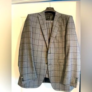 Canali Gray Checkered Suit